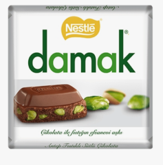 Nestle Damak Antep Fıstıklı Sütlü Çikolata 60 g